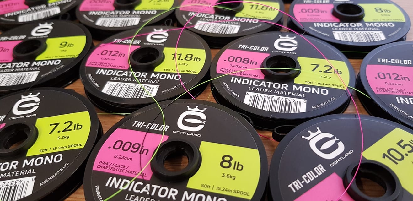 Cortland Indicator Mono Leader Material - Tricolour - Upavon Fly Fishing