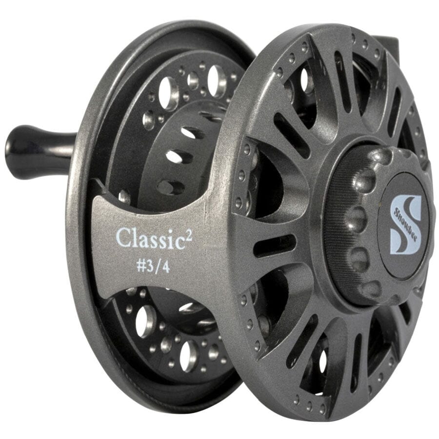 Snowbee Classic 2 Fly Reel #7/8 (Gun Metal Silver) - Upavon Fly Fishing