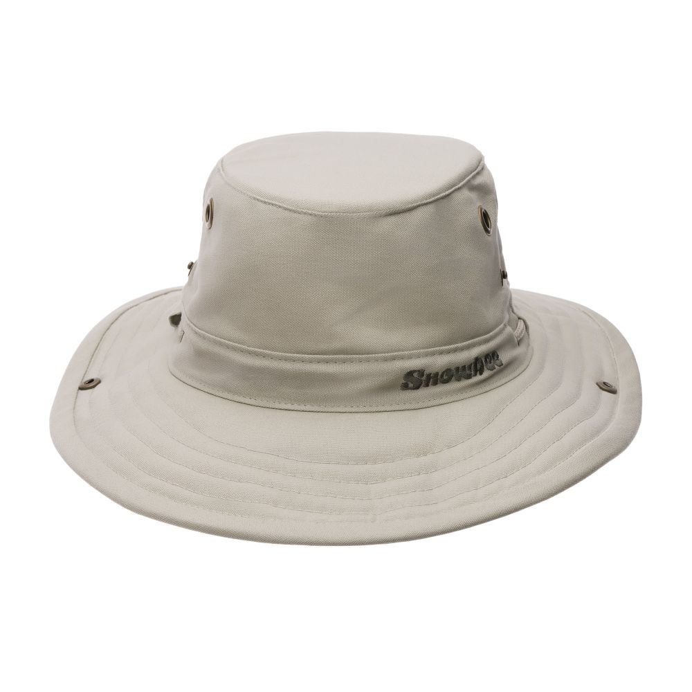 Snowbee Classic Wide Brim Hat - Stone - Upavon Fly Fishing