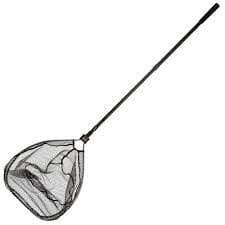 Snowbee Folding Head Trout / Sea-Trout Net with Telescopic Handle - 70 x 47cm - Upavon Fly Fishing