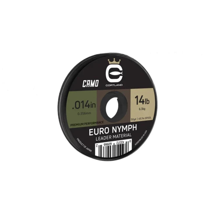 Cortland Euro Nymph Leader Material - Camo - Upavon Fly Fishing