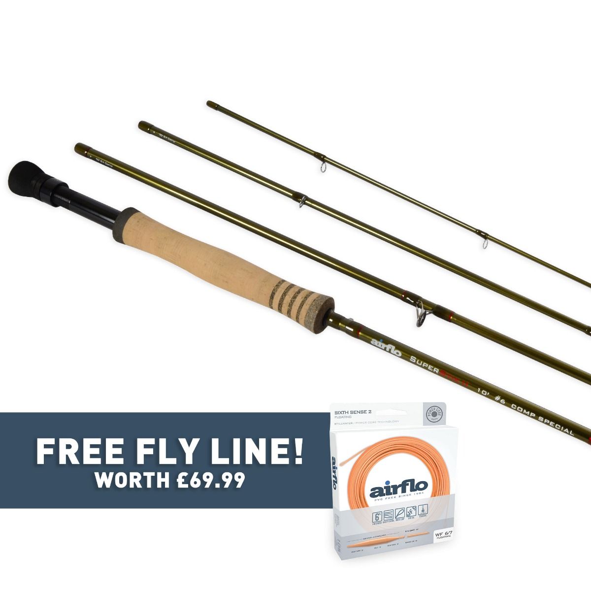 Airflo Super Stik II Comp Special 4Pc 10‘ 7wt - Upavon Fly Fishing