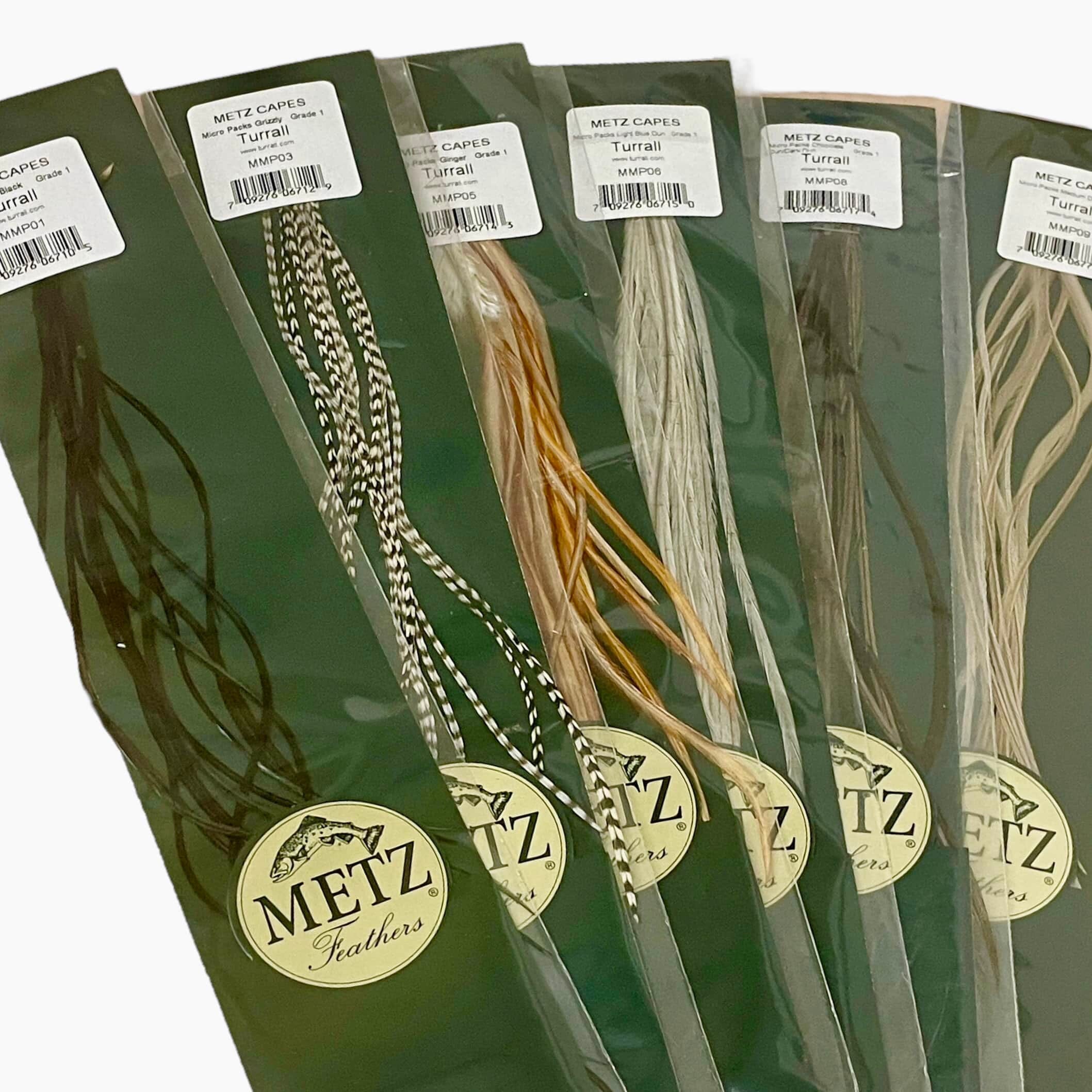 Metz Grade 1 Micro Hackle Packs - Upavon Fly Fishing