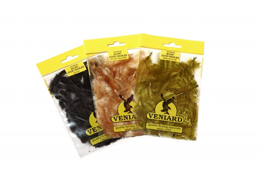 Veniard Loose Short Cock Hackles 2 gram is - Upavon Fly Fishing