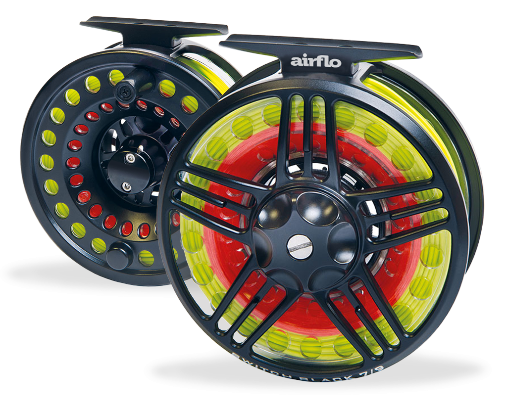 Airflo Switch Black fly reel for stillwater fishing