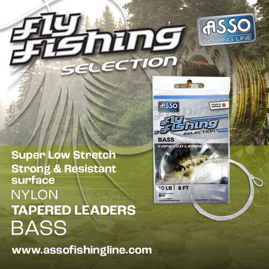 ASSO Bass Tapered Leader - Upavon Fly Fishing