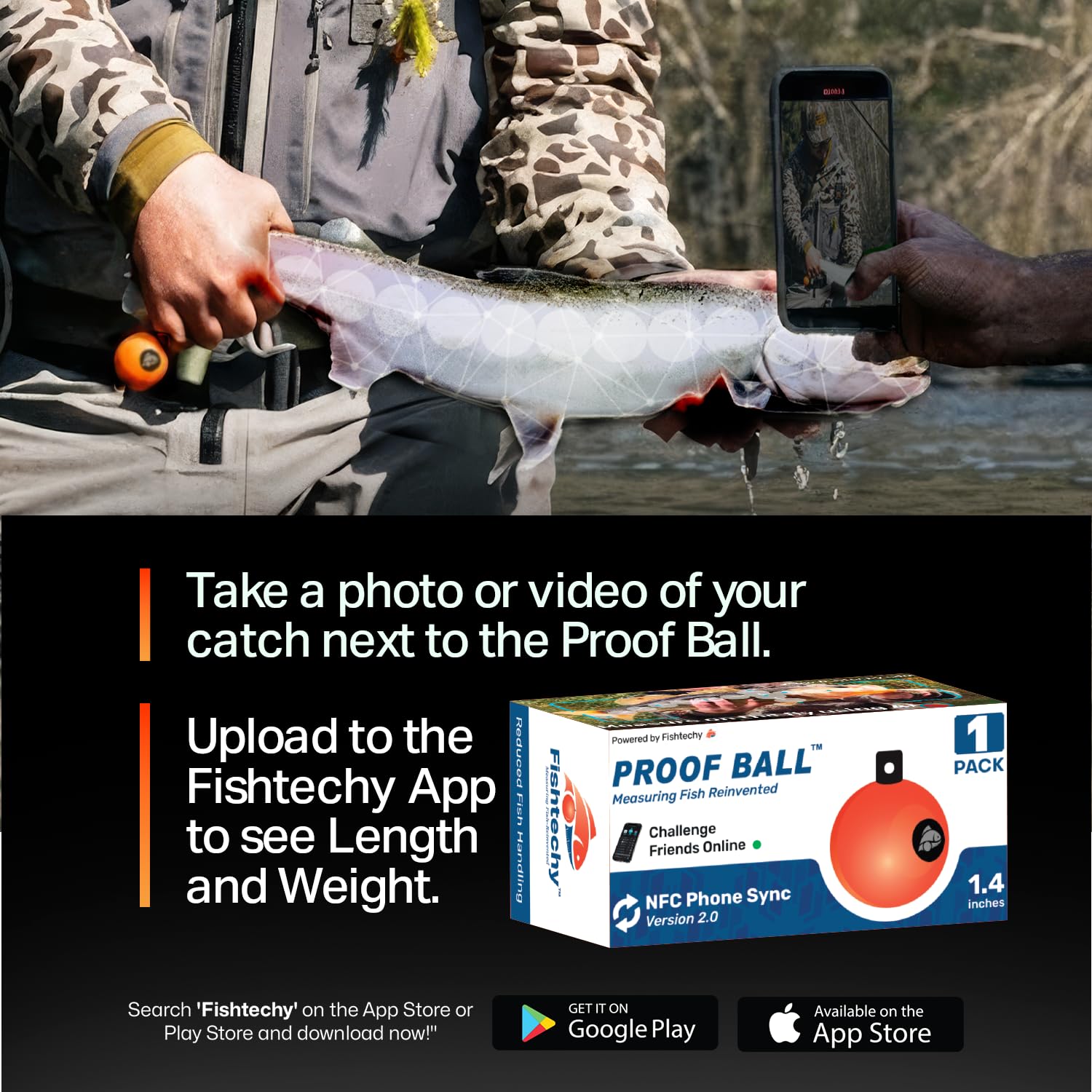 Fishtechy Proof Ball: Measure Fish from Your Smartphone - Upavon Fly Fishing