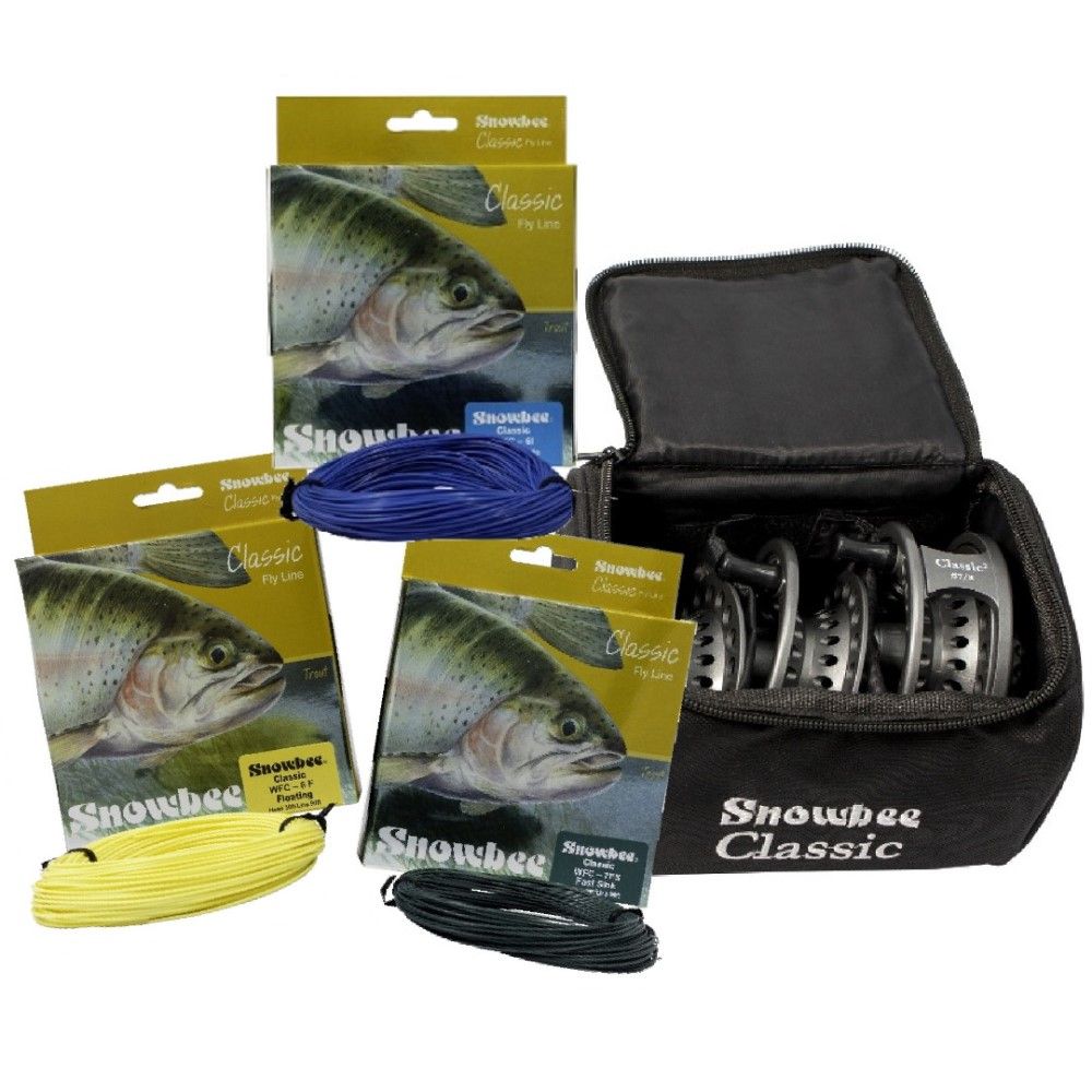Snowbee Classic 2 Fly Reel / Spool / Fly Line Combi Kit - Upavon Fly Fishing