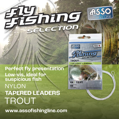 ASSO Trout Tapered Leader - Upavon Fly Fishing