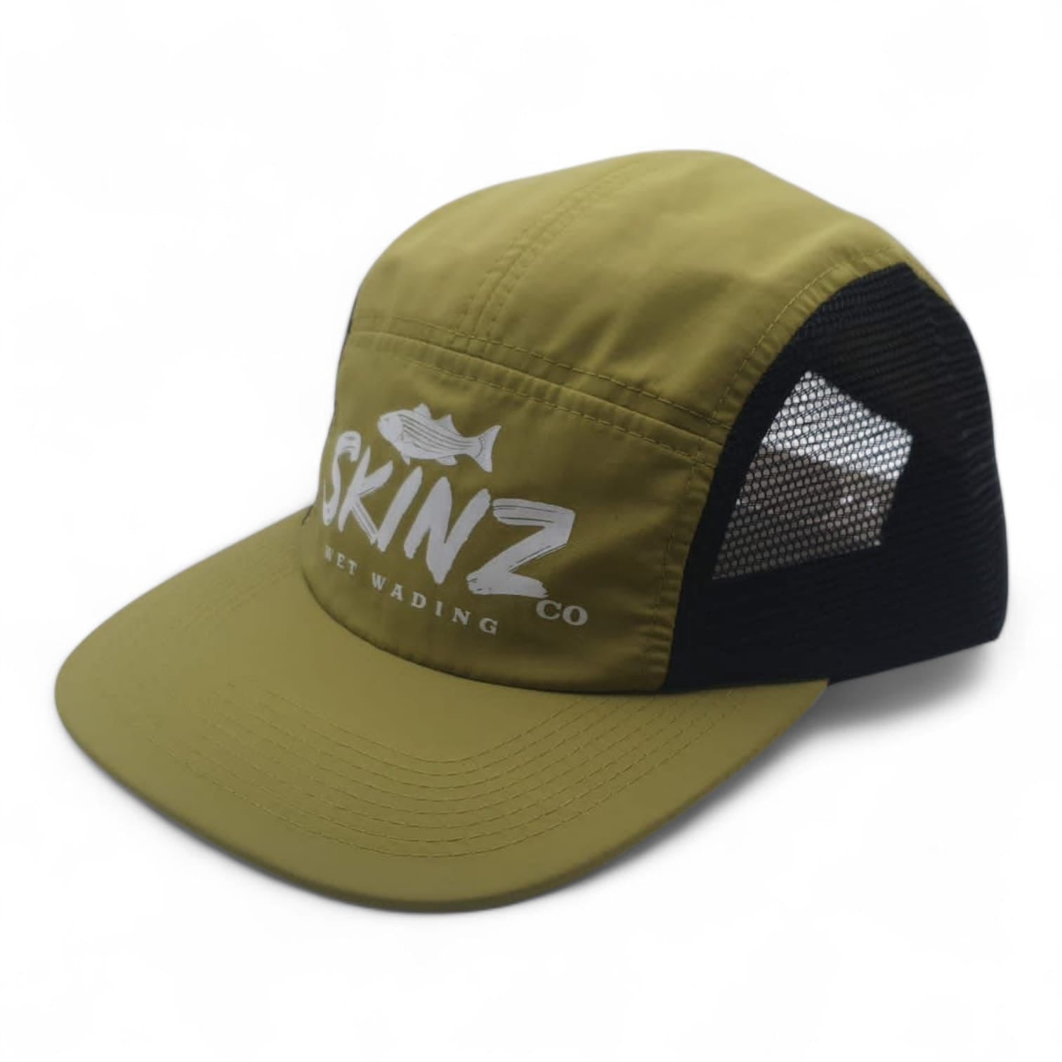 Backcountry Skinz - Vented 5 Panel Striper Bass Snapback