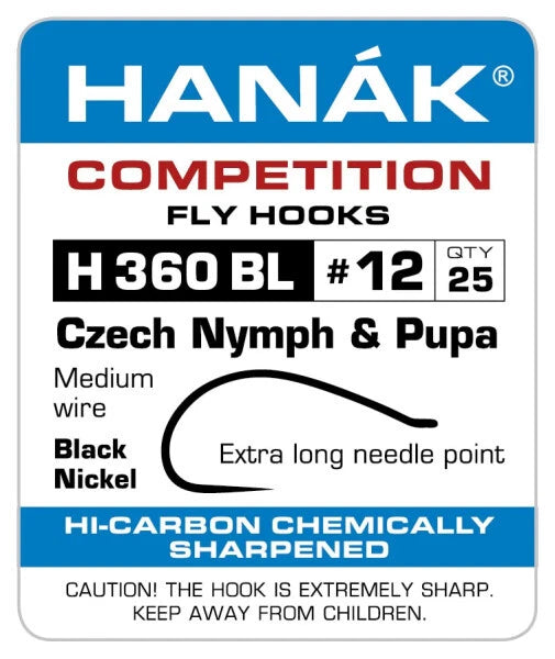 Hanak H360 BL CN & Pupa Hooks