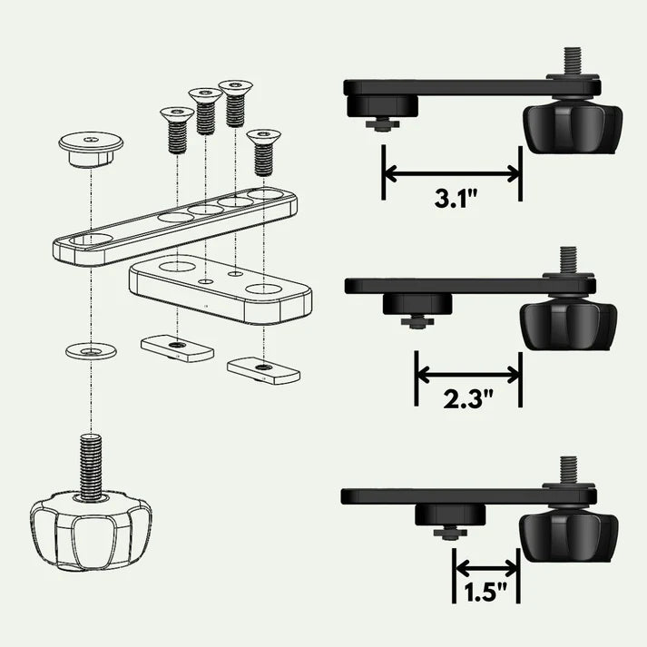 Trxstle CRC - T-SLOT MOUNTS - Upavon Fly Fishing