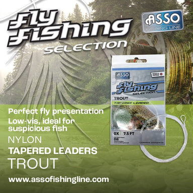 Asso - ASSO Trout Tapered Leader - Upavon Fly Fishing