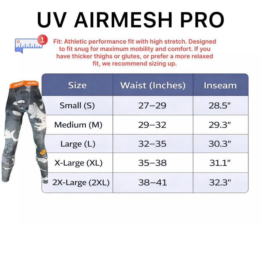 Backcountry Skinz - BackCountry Skinz - SolarFlexz UV Airmesh Pro Compression Pants - Upavon Fly Fishing