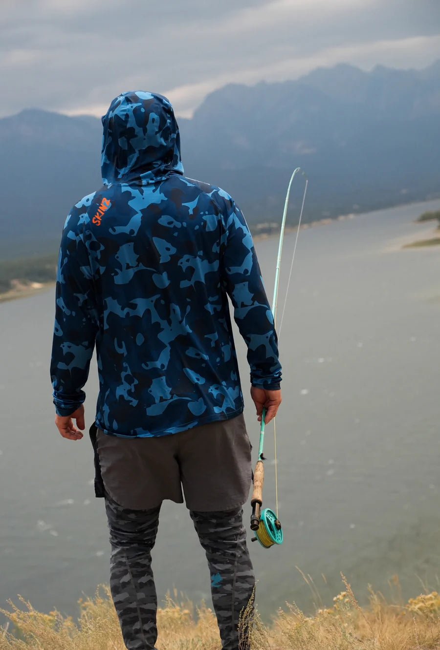 Backcountry Skinz - Backcountry Skinz SolarFlexz UVPro Hoody - Blue Surge Camo - Upavon Fly Fishing