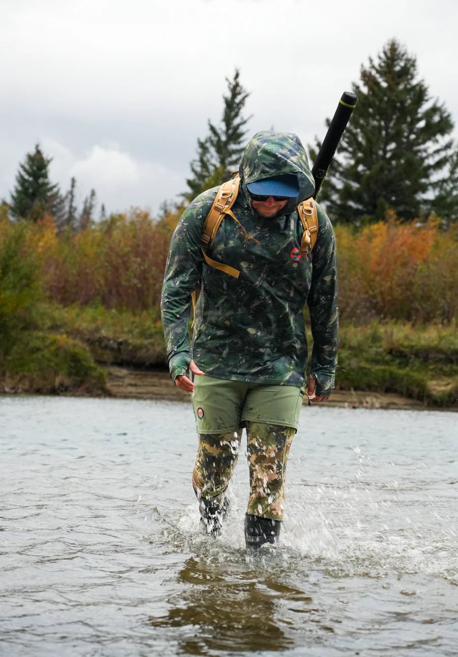 Backcountry Skinz - Backcountry Skinz SolarFlexz UVPro Hoody - Forest Surge Camo - Upavon Fly Fishing