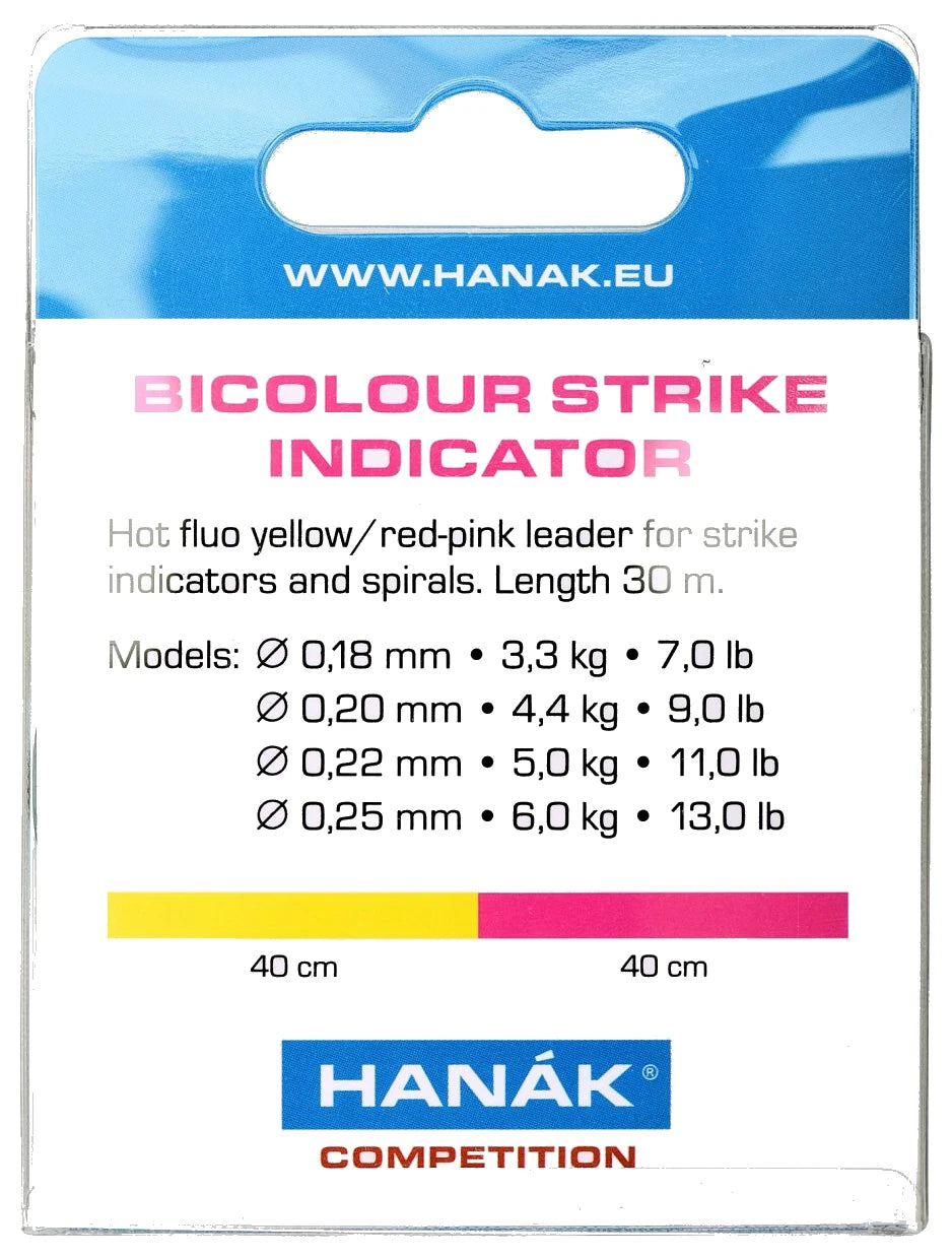 Hanak Competition Bicolour Strike Indicator Line (fl pink/chartreuse)