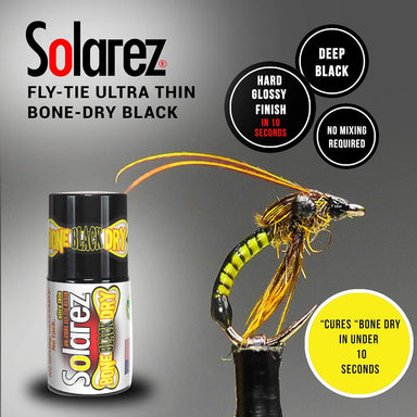 Solarez Bone Dry Ultra Thin UV Resin (Black) - Upavon Fly Fishing
