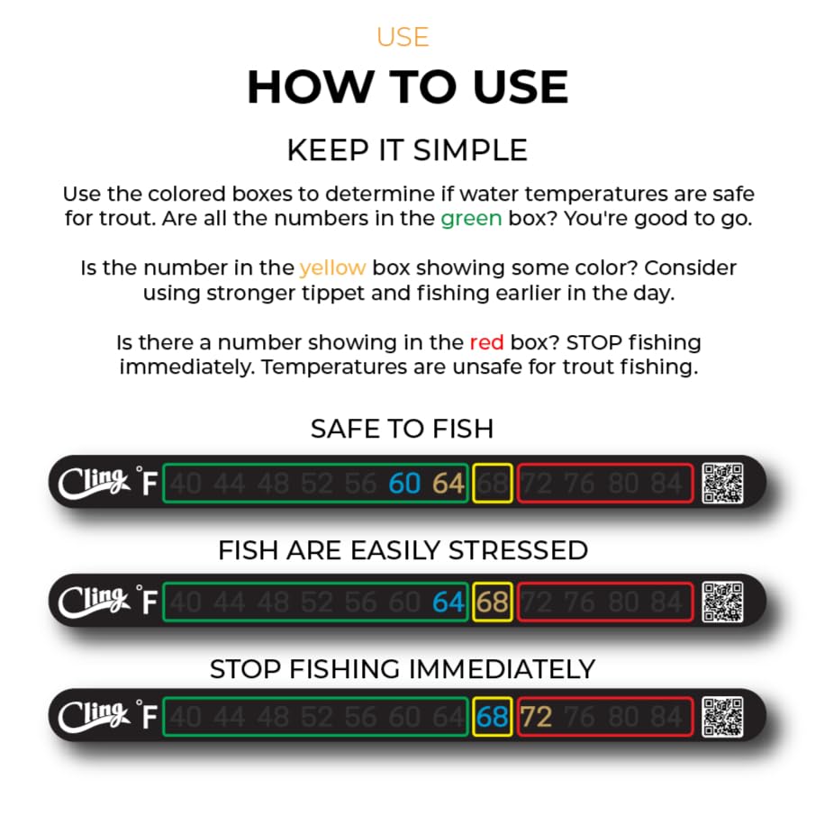 Cling Temperature Tape - Celsius - Upavon Fly Fishing