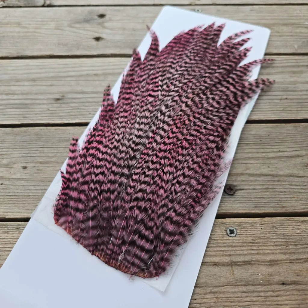 Ewing Deceiver / Streamer Patch - Light Pink Grizzly fly tying feathers