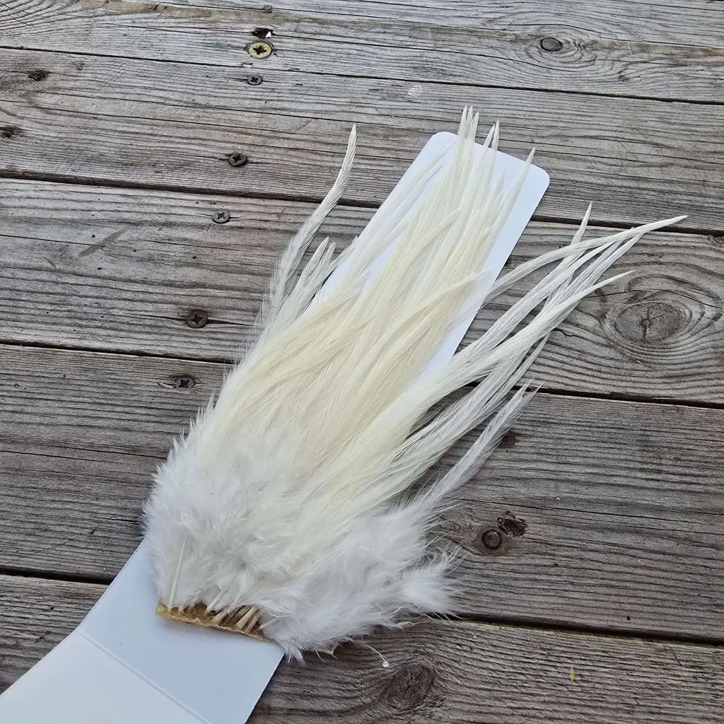 Ewing Woolly Bugger Pack - White fly tying feathers