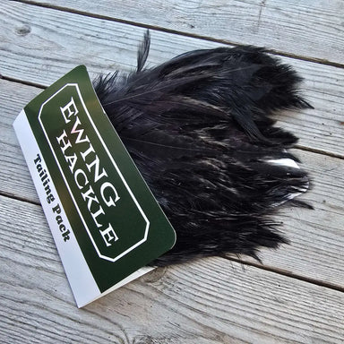 Ewing Tailing Pack - Black dry fly tailing feathers