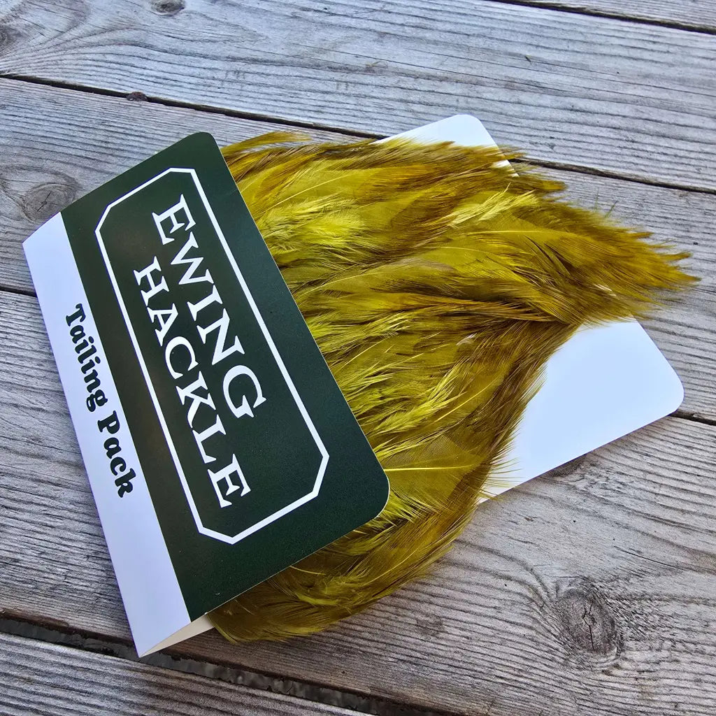 Ewing Tailing Pack - Dark Olive dry fly tailing feathers