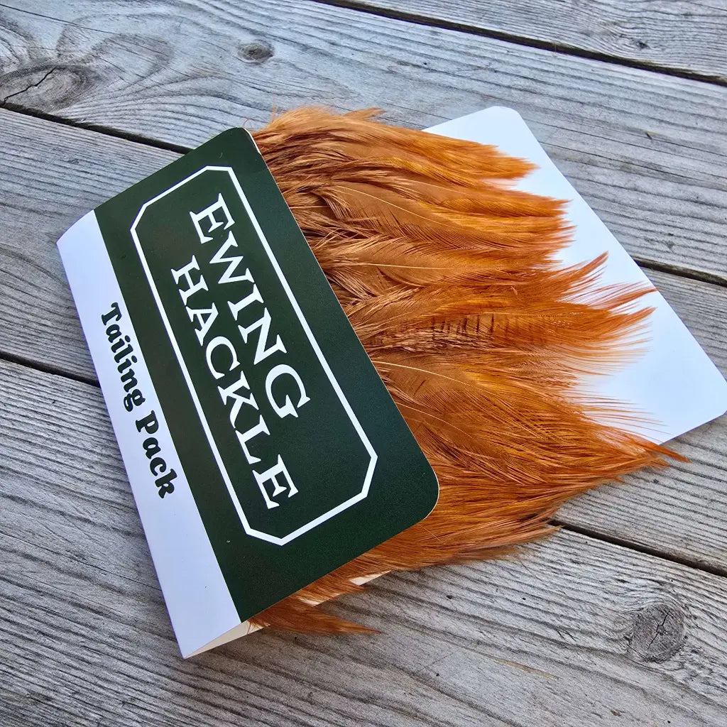 Ewing Tailing Pack - Ginger dry fly tailing feathers