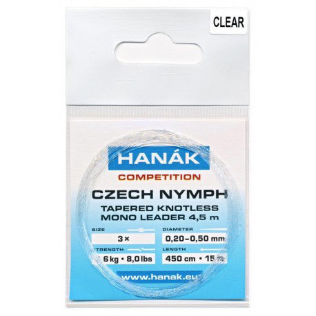 Hanak Competition Czech Nymph Tapered Knotless Leaders - Upavon Fly Fishing