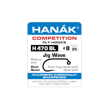 Hanak H470 BL Jig Wave Hooks - Upavon Fly Fishing
