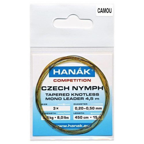 Hanak Competition Czech Nymph Tapered Knotless Leaders - Upavon Fly Fishing
