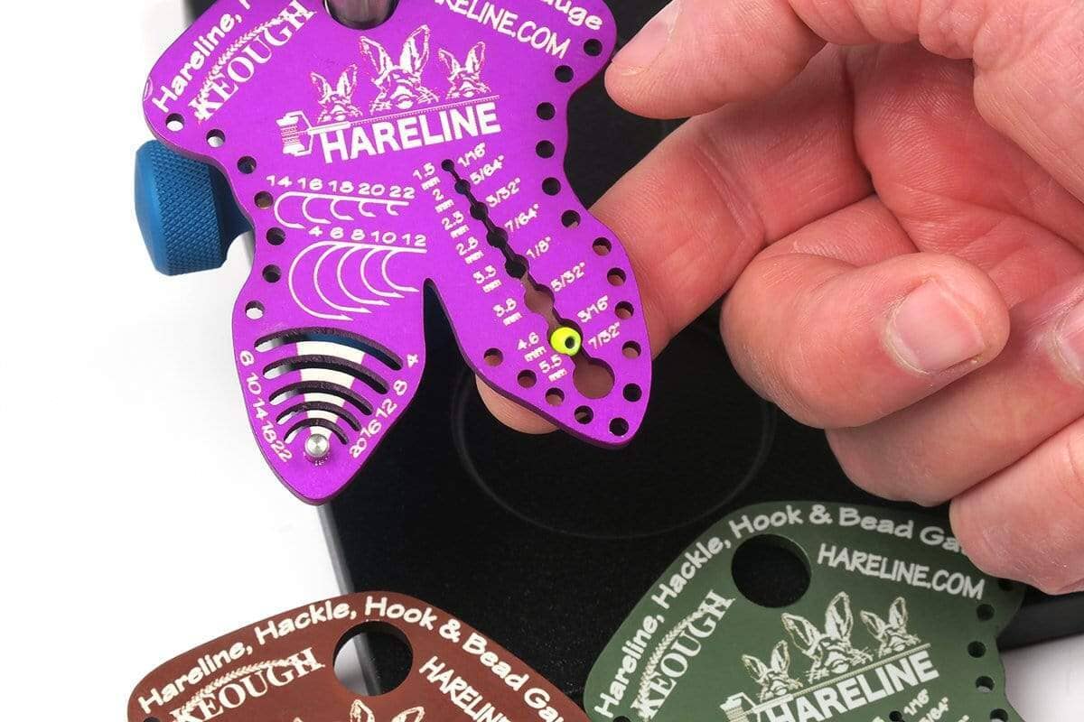 Hareline Hackle, Hook and Bead Gauge - Upavon Fly Fishing