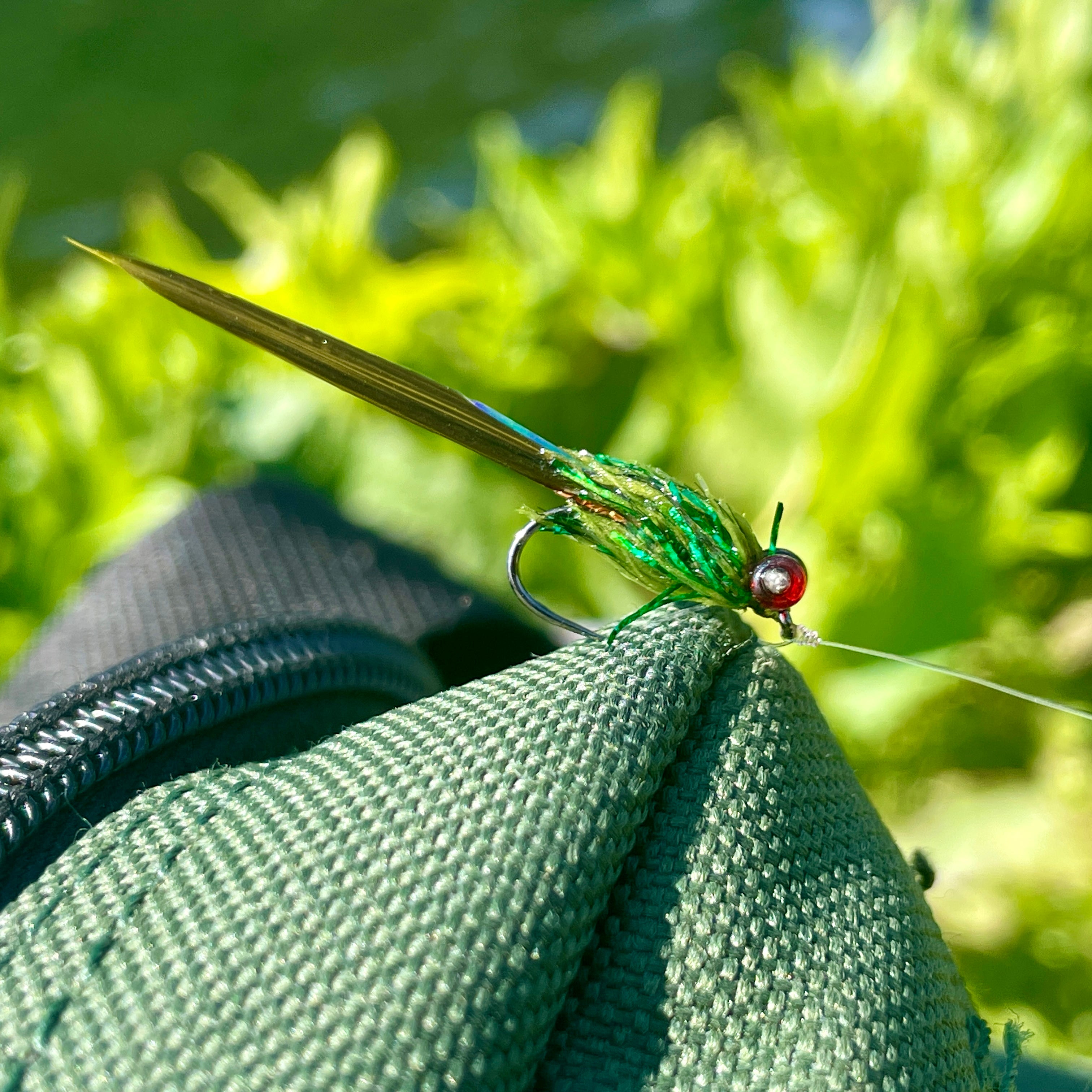 Upavon Pure - Green Flash Dragonfly Straggle Hackle - Upavon Fly Fishing
