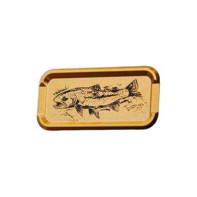 Cling Mag Grab King of Colour Double Stack in gold with Rainbow Trout artwork