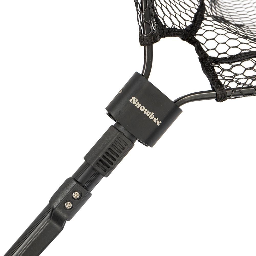 Snowbee - Snowbee Folding Head Trout Net with Telescopic Handle - 50 x 42cms - Upavon Fly Fishing