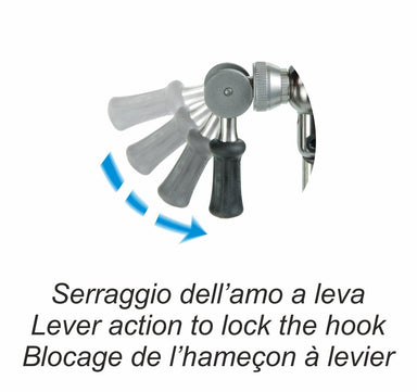 Stonfo 504 Flylab Lever Vice with interchangeable jaws, pedestal base and C-clamp