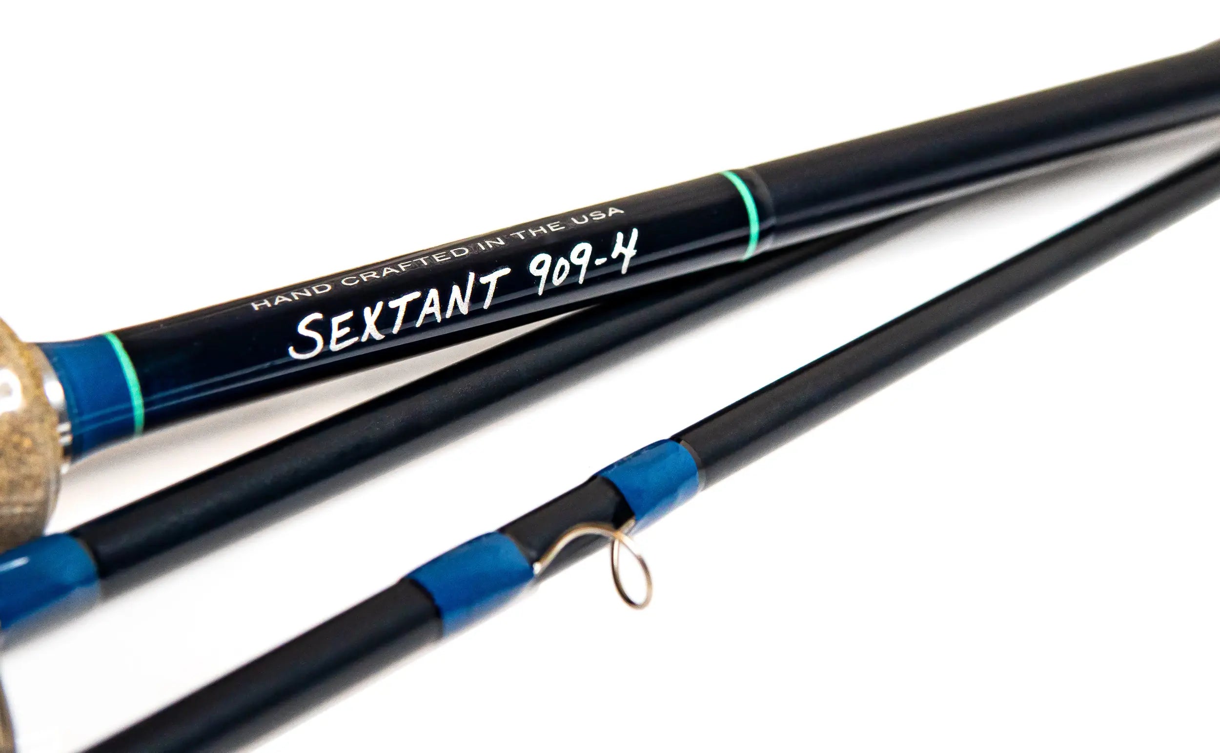 Thomas & Thomas Sextant 9-weight fly rod blank and guide detail