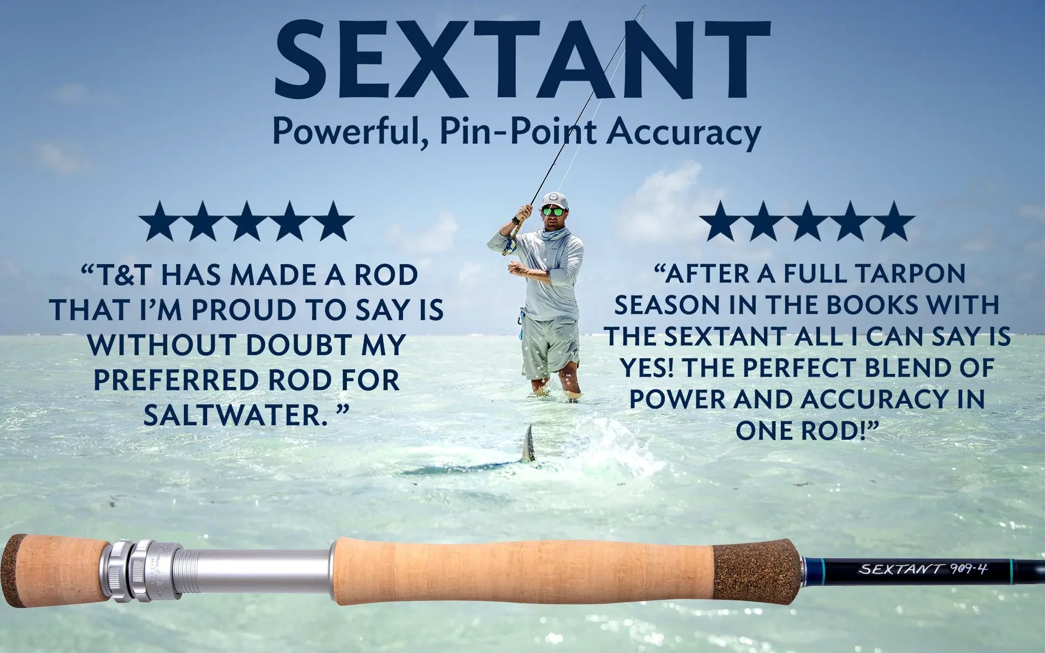 Thomas & Thomas Sextant saltwater fly rod performance graphic