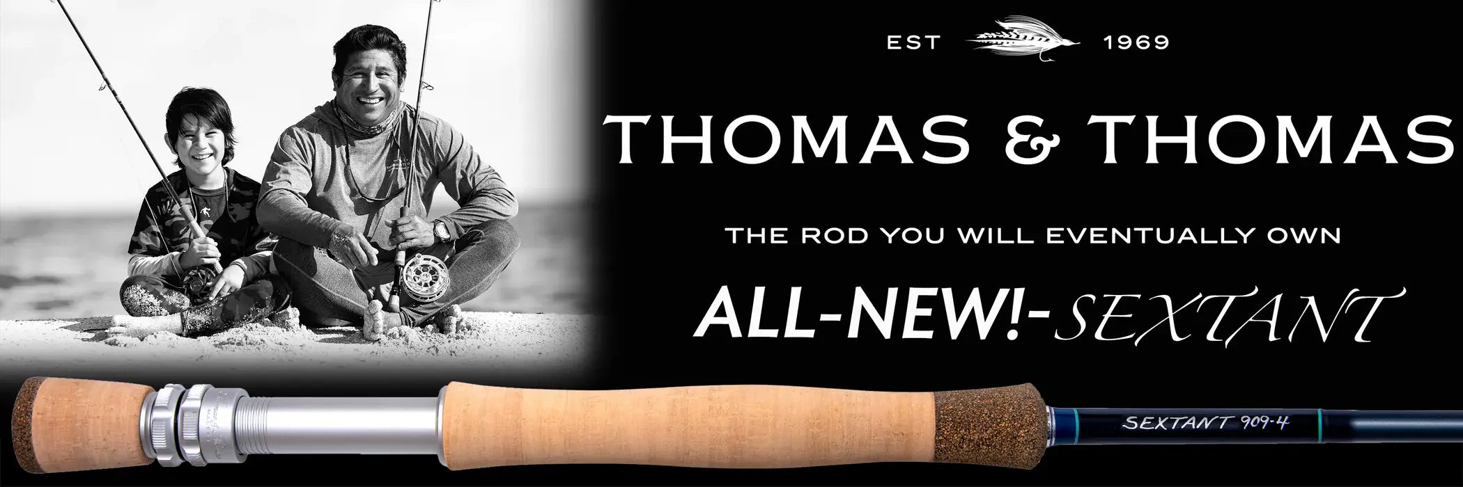 Thomas & Thomas Sextant saltwater fly rod promotional banner