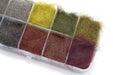 Troutline Pure Squirrel Classic Dubbing Set of 10 colors for fly tying, featuring detailed texture and natural squirrel fur.