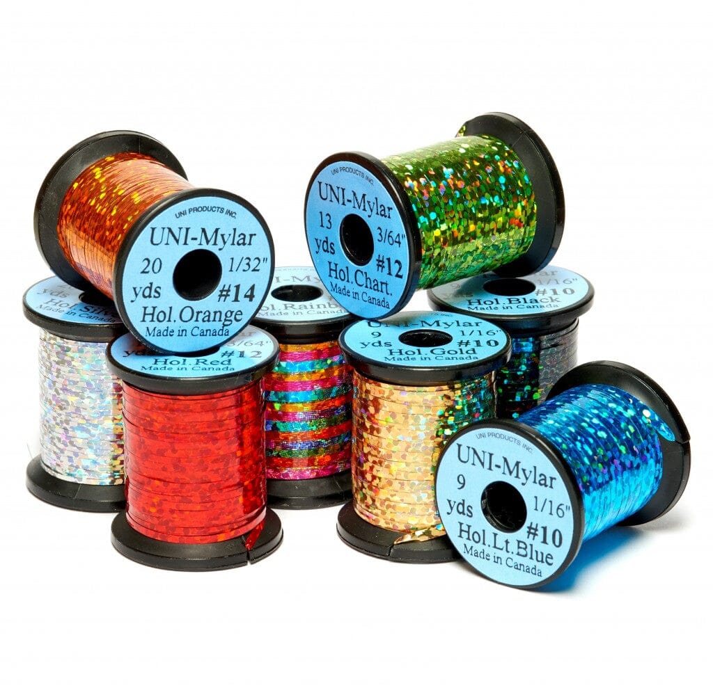Uni Holographic Mylar Tinsel - Upavon Fly Fishing