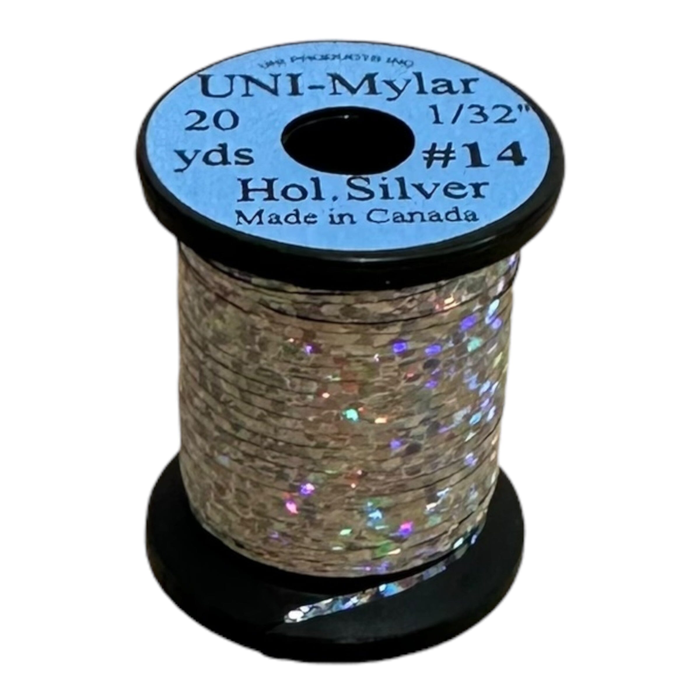 Uni Holographic Mylar Tinsel - Upavon Fly Fishing