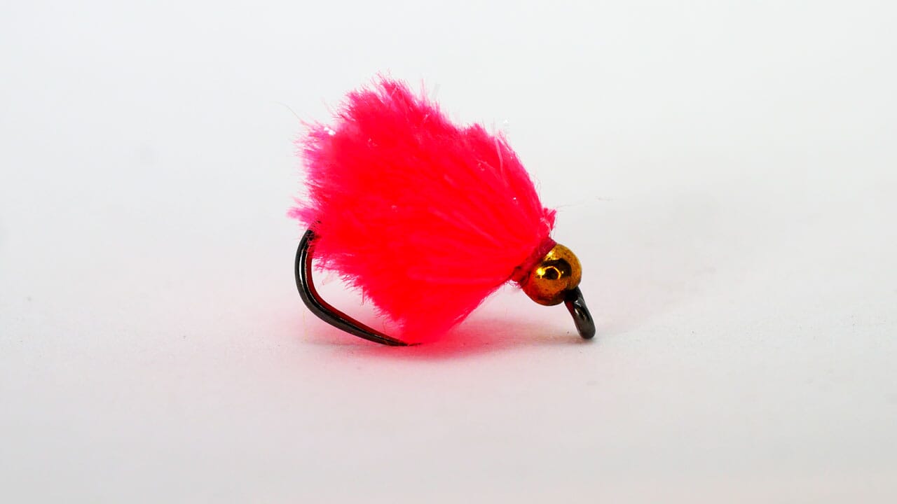 UPAVON FLY FISHING - Mini Blob Fl Pink Weighted - Upavon Fly Fishing