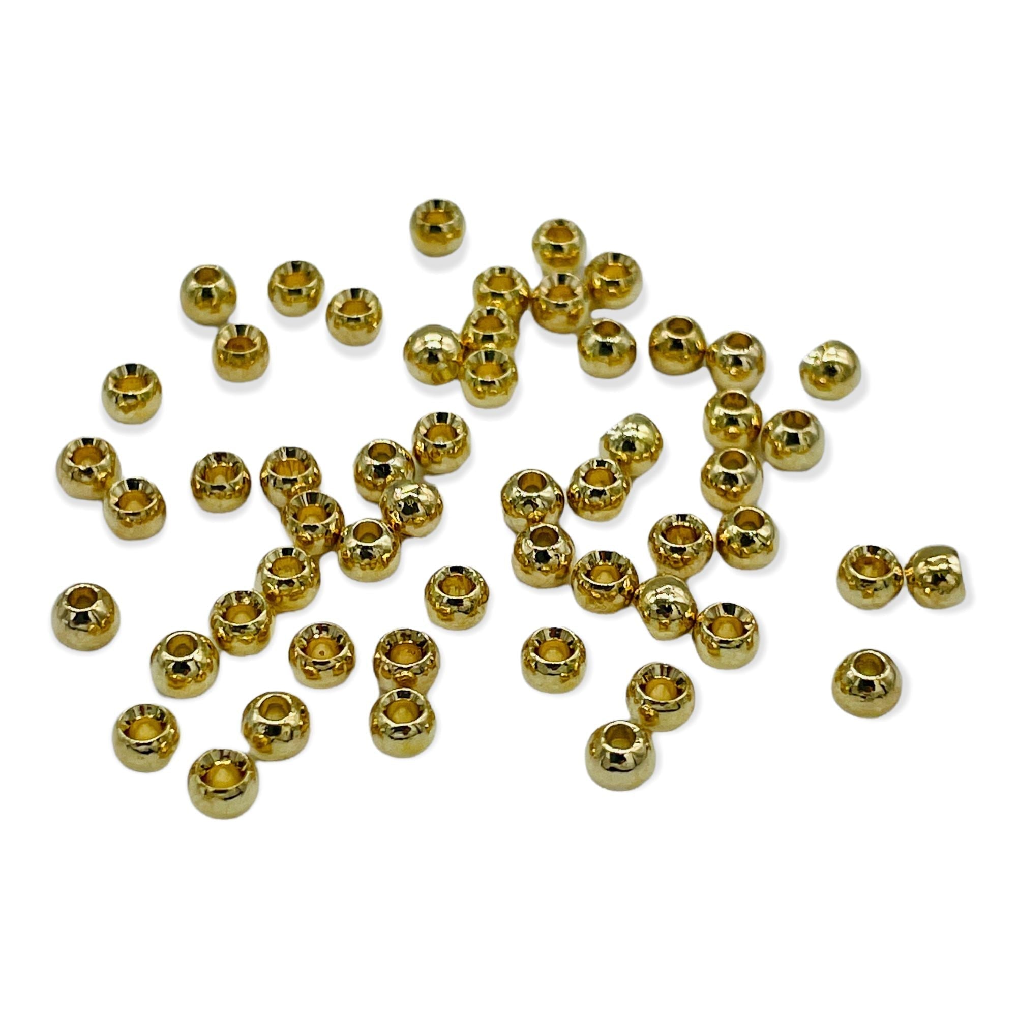 Upavon Countersunk Metallic Brass Beads