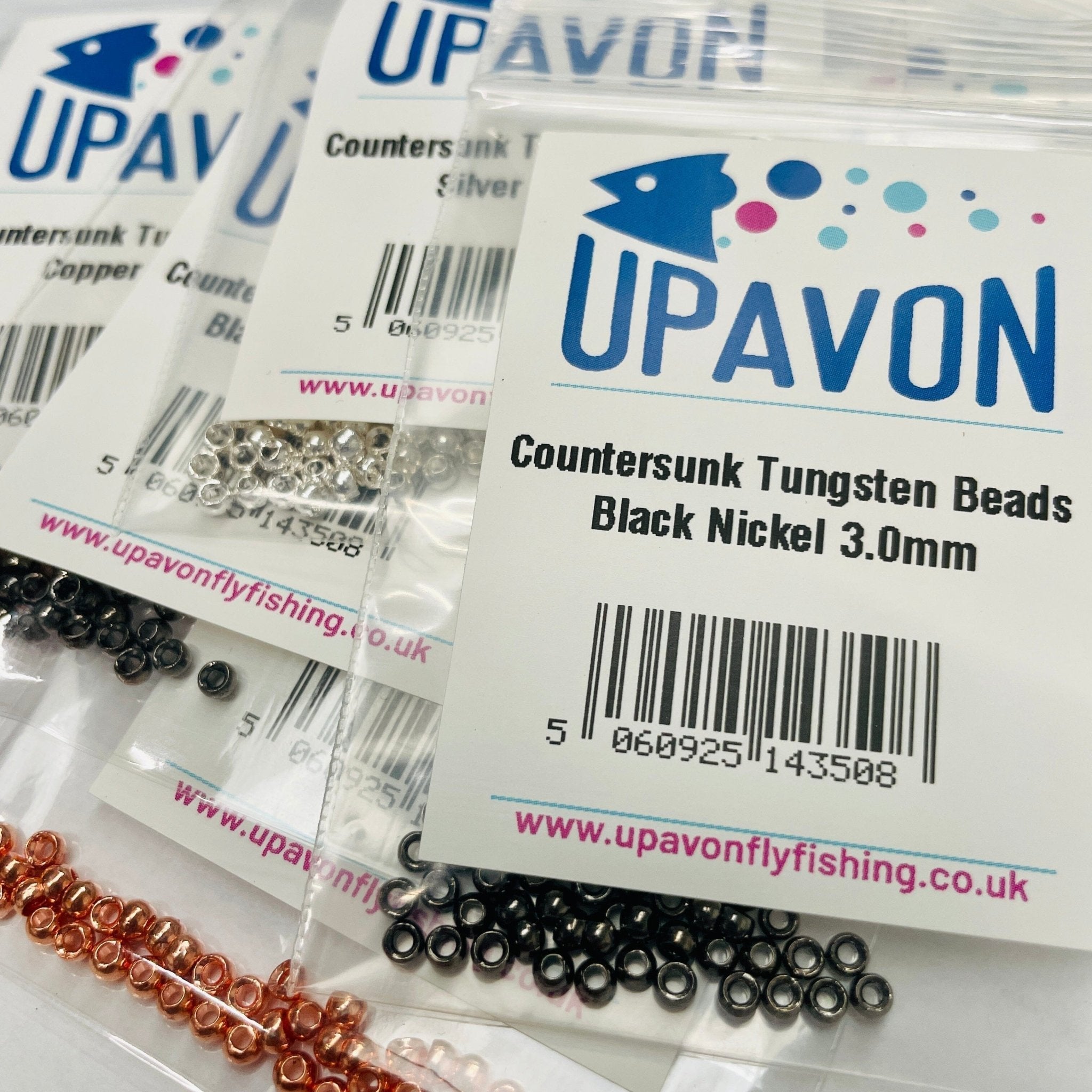Upavon Countersunk Metallic Tungsten Beads
