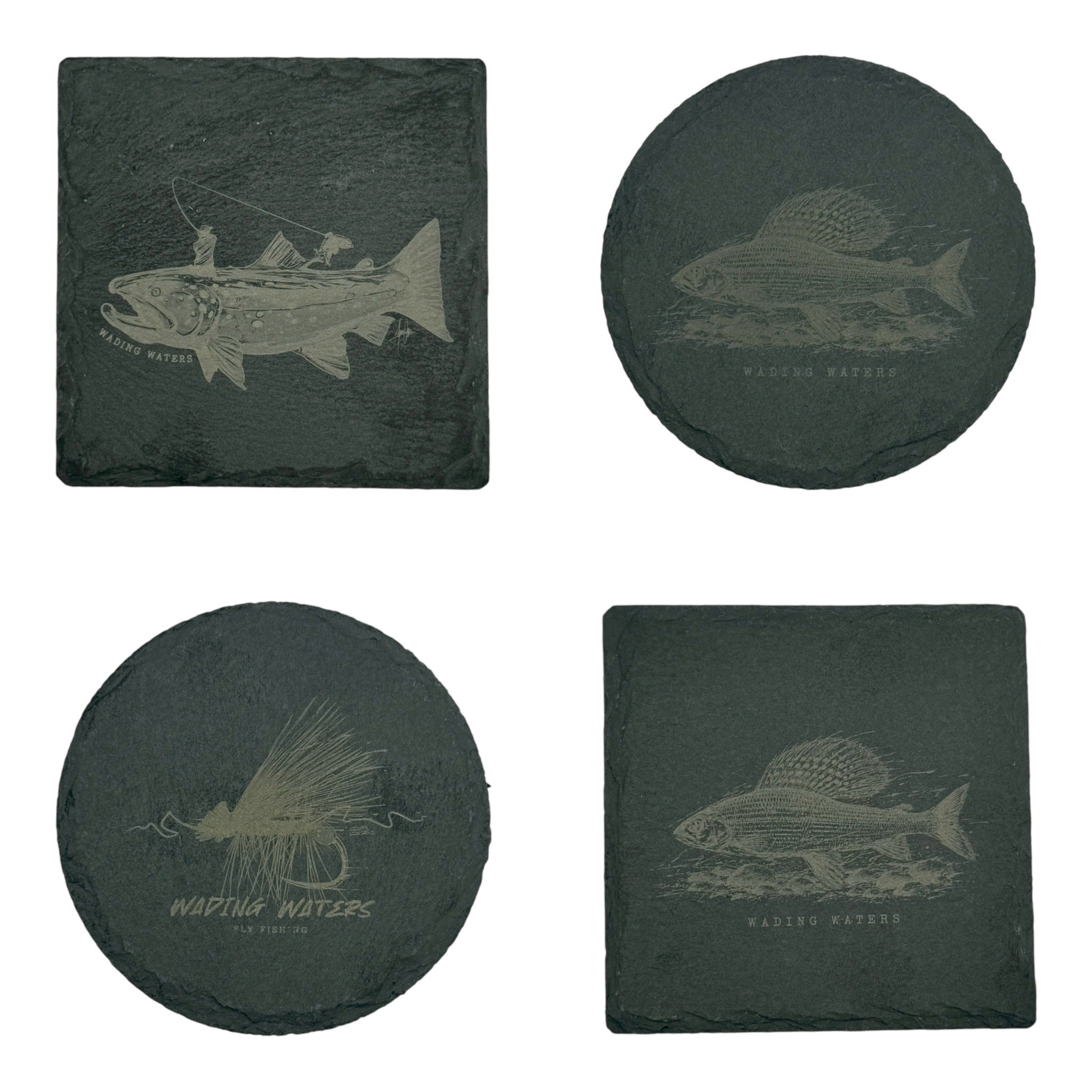 Wading Waters - Wading Waters Signature Series Slate Coasters - Upavon Fly Fishing