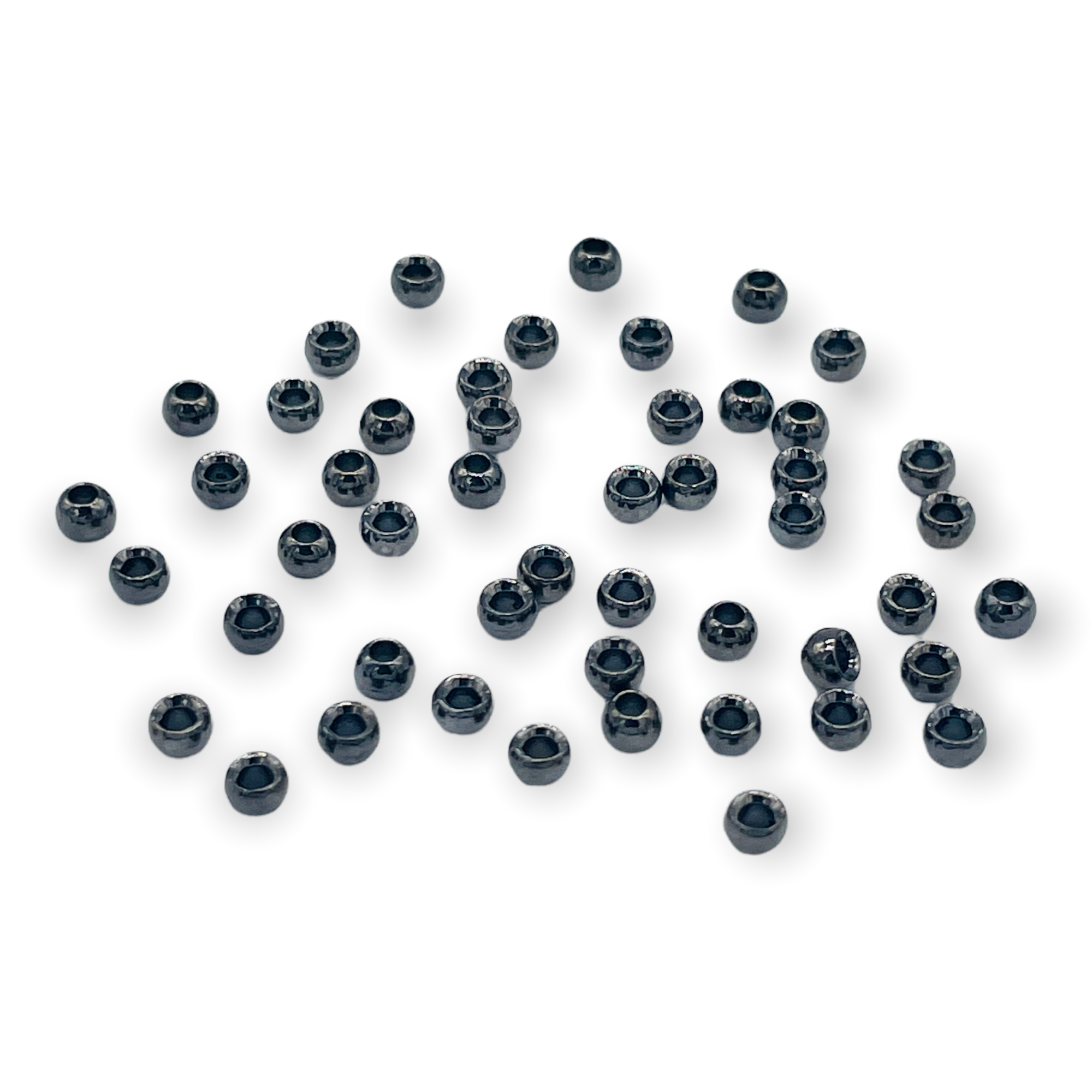 Upavon Countersunk Metallic Tungsten Beads (50pcs) - Upavon Fly Fishing